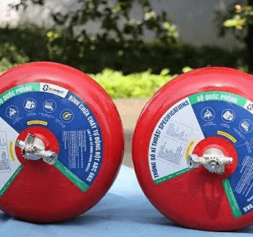 Bình cầu chữa cháy tự động bột ABC 6kg