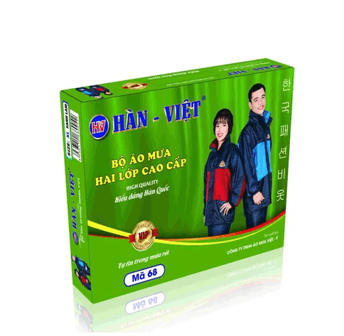 Áo mưa bộ Hàn Việt 68 – 2 lớp cao cấp