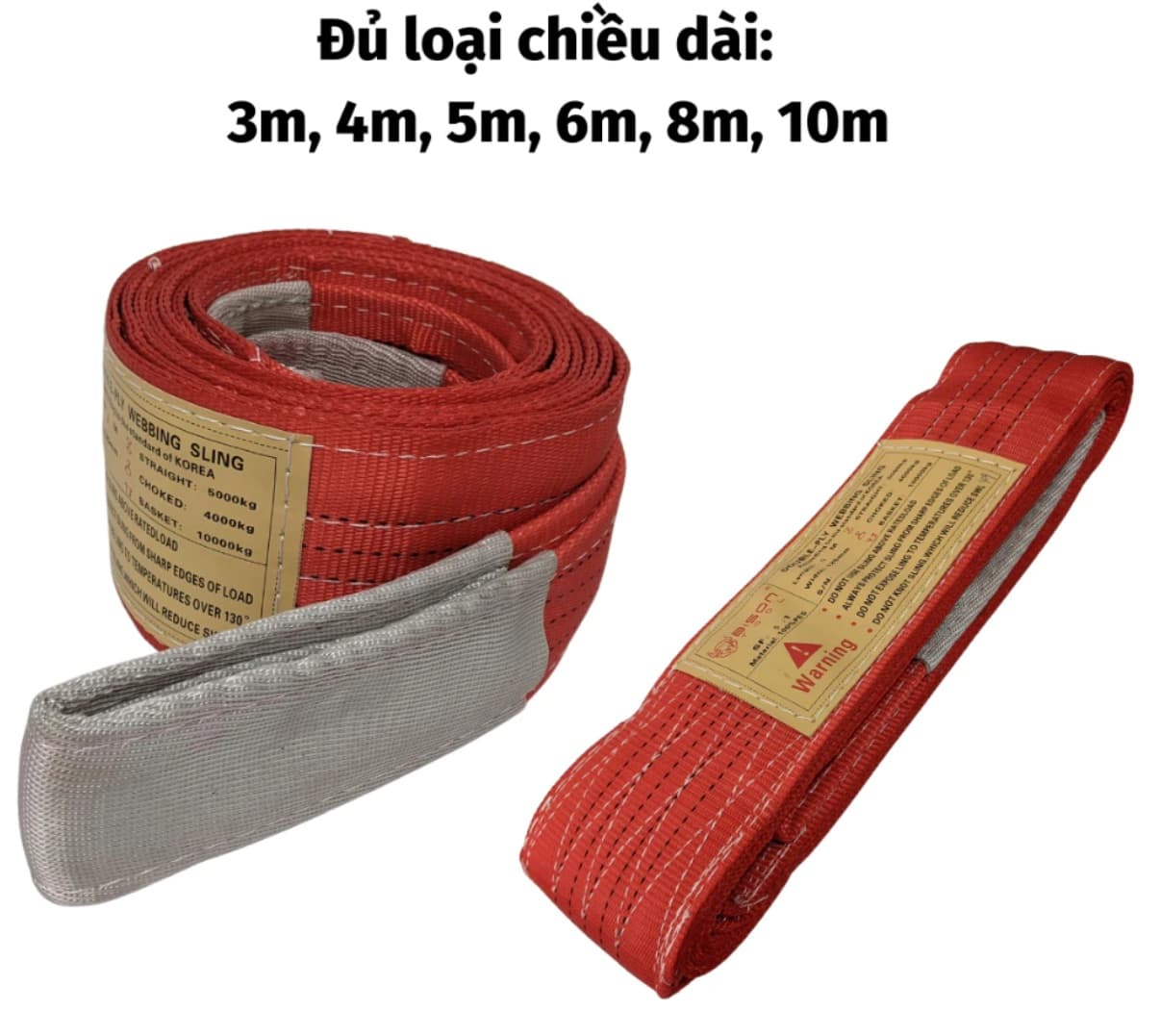 Cáp vải cẩu hàng 5 tấn bản 125mm 3